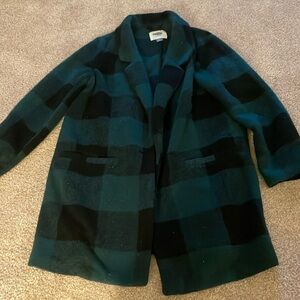 Old Navy Plaid Green and Black jacket